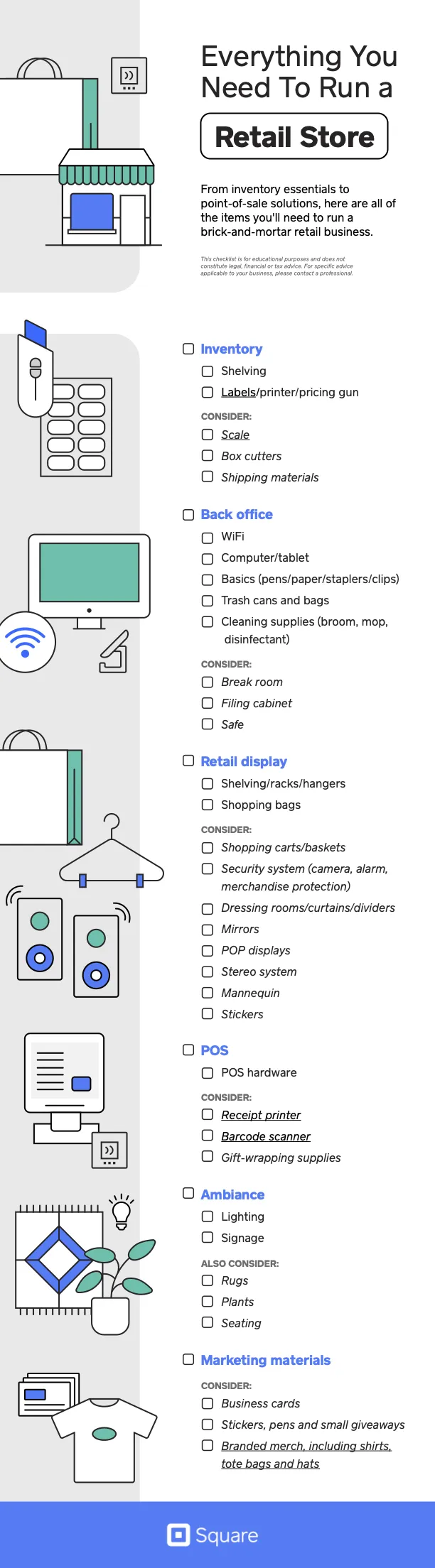 retail hardware guide checklist