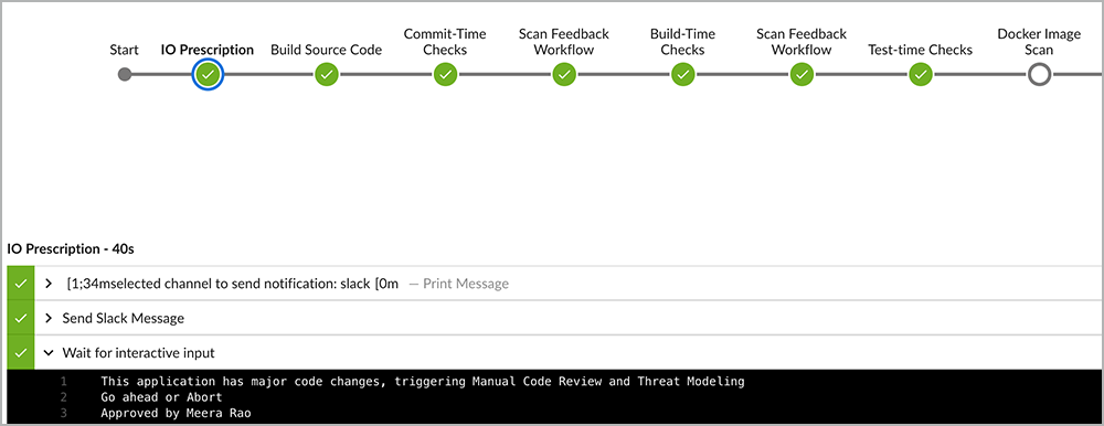 Intelligent Orchestration pipeline triggers manual code review for major release | Synopsys