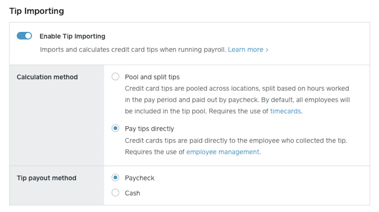 square payroll tips