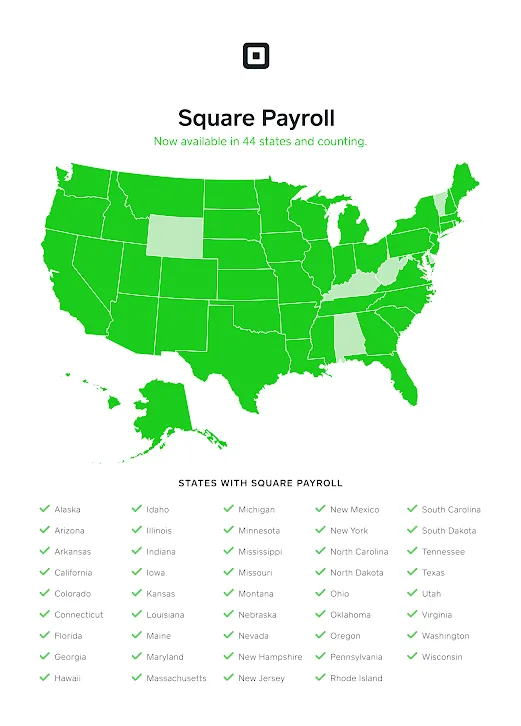 square payroll in 44 states