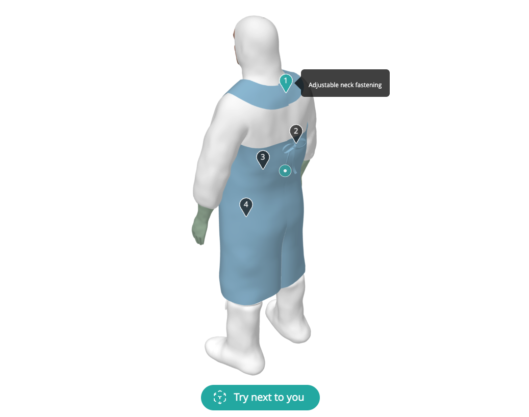 Ansell's Protective clothing 360° product viewer
