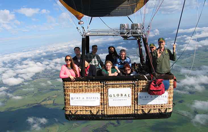 An accessible hot-air balloon ride with Global Ballooning Australia
