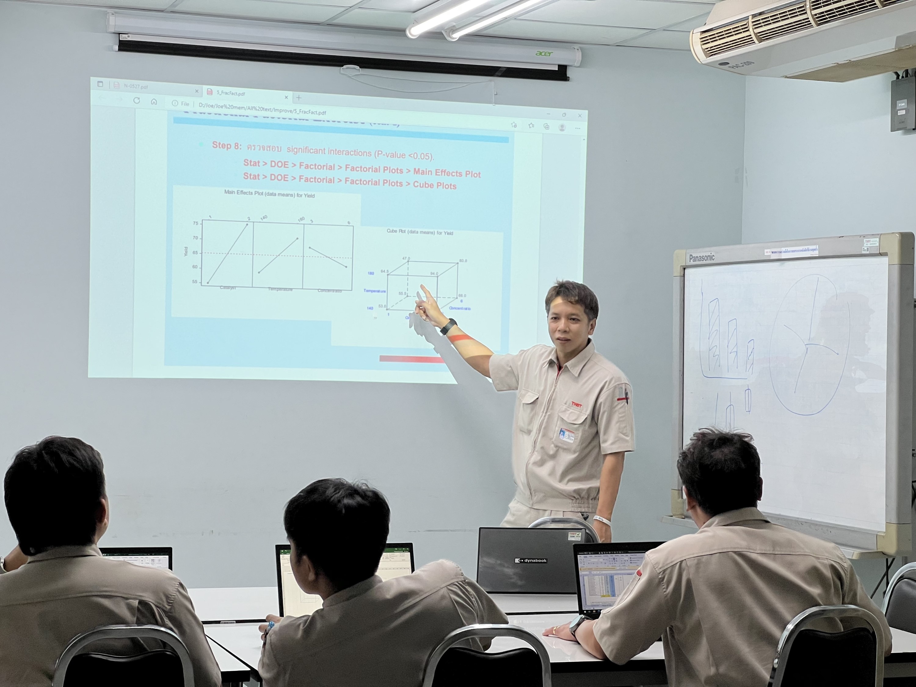 東芝ホクト電子タイ社 Magnetron Manufacturing Engineering Group　 Group Manager Sarawut krueganok氏