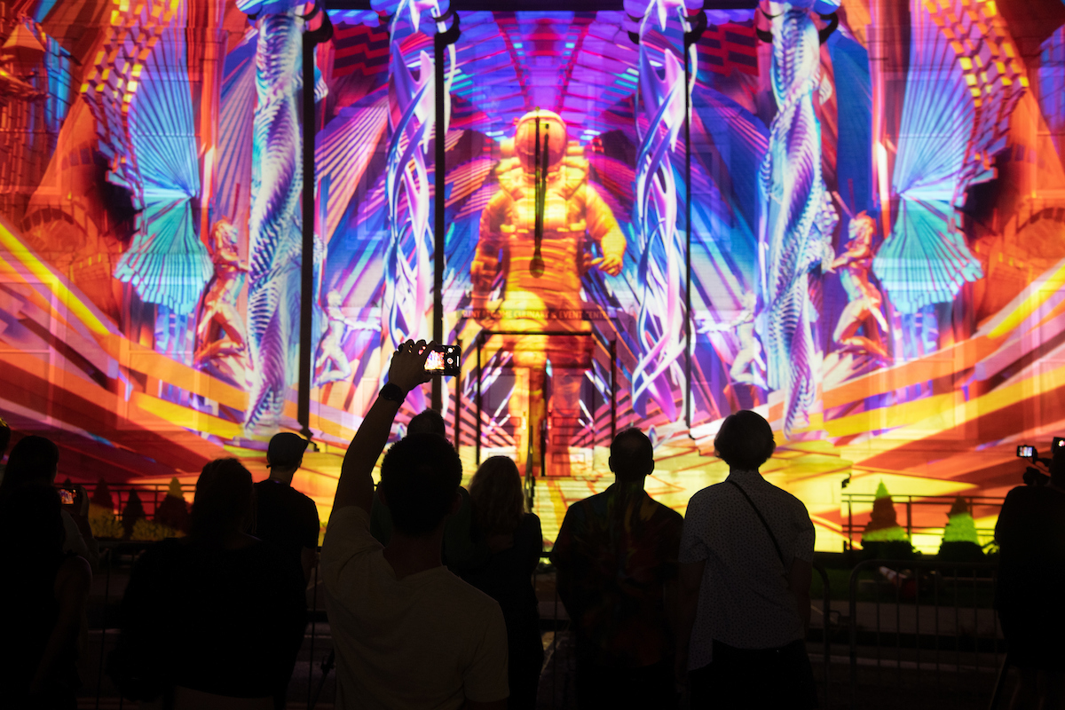 Panasonic Connect projectors bring artistic visions to life on historic buildings at the LUMA Projection Arts Festival.
