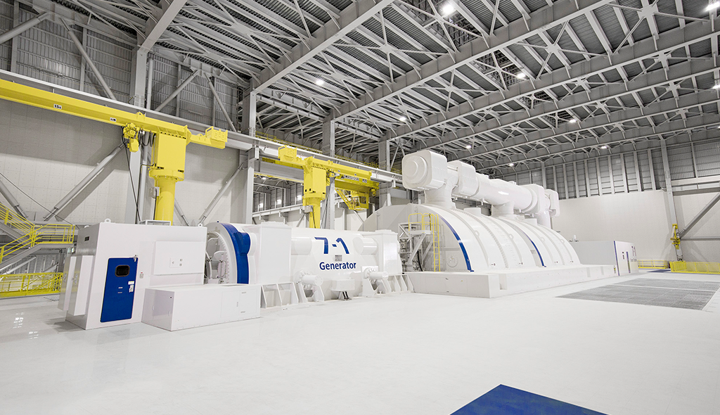 人間工学を活用して館内サインをデザインした西名古屋火力発電所７号系列