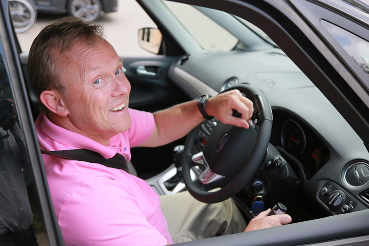 Motability Scheme customer driving Motability Scheme car