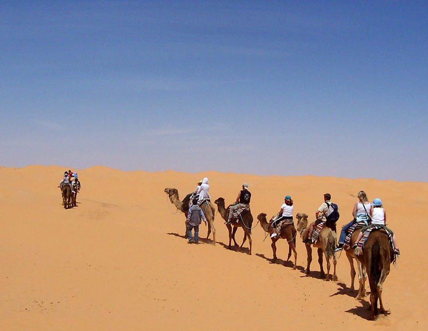S kamele v karanteno - koronavirus v Tuniziji