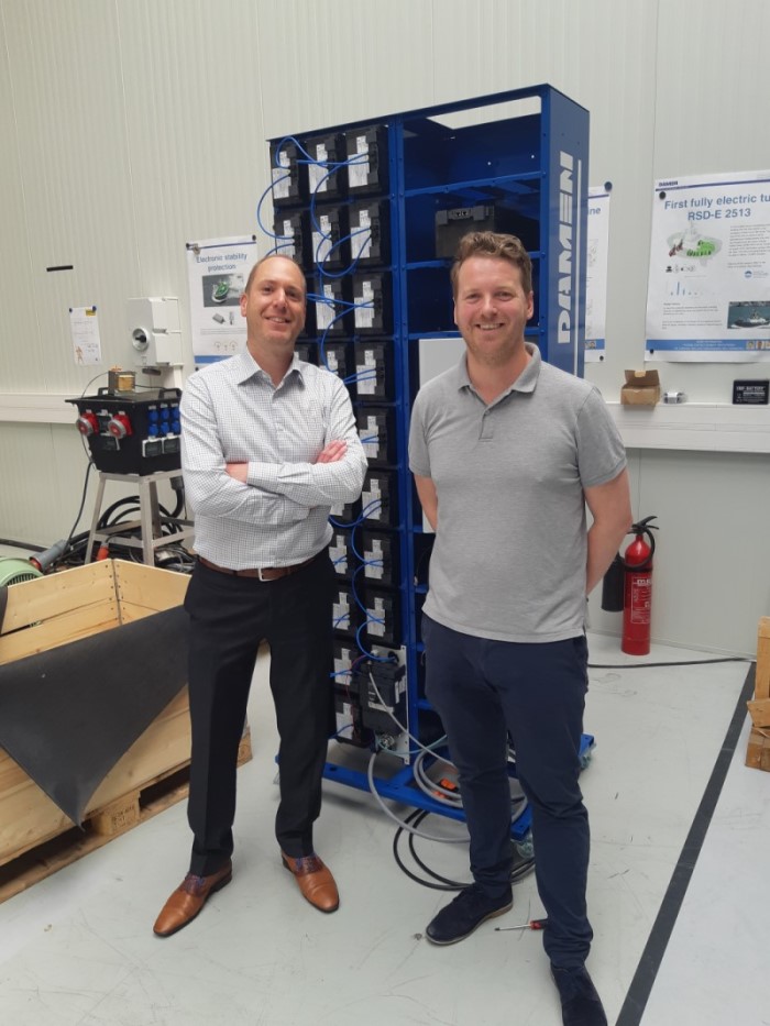 Johan Reurink, Supply Chain Manager, and Syb ten Cate Hoedemaker, Research Engineer E&A, Damen Shipyards