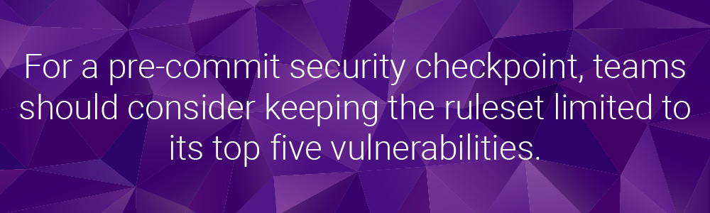 security checkpoint rulset | Synopsys