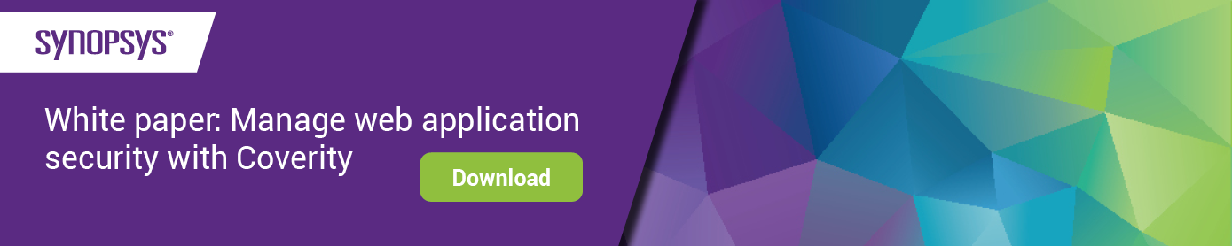 Manage web application security with Coverity white paper | Synopsys