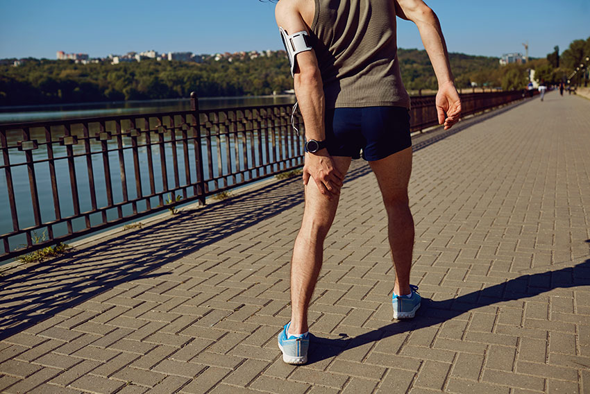 Nateg mišice - simbolna slika za natrgano stegensko mišico