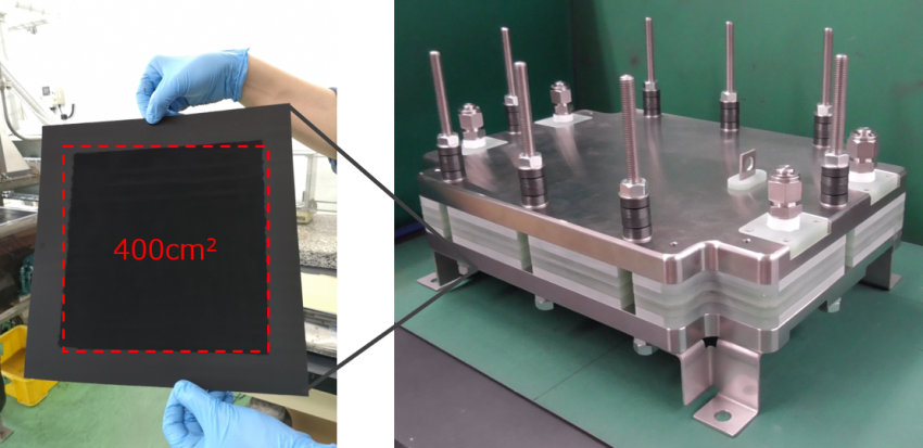 Exterior of the CO2 electrolysis unit