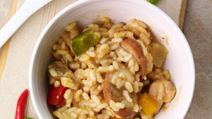 Multi-cooker chicken risotto