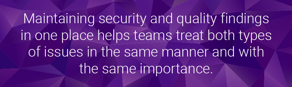 Security and quality findings | Synopsys