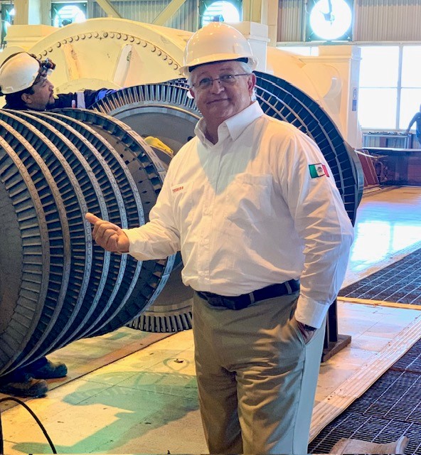 Marcial during a Toshiba Rotor Rehabilitation at the Topolobampo Power Plant