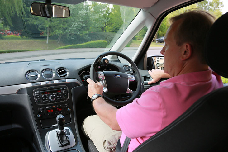 Motability Scheme customer driving car