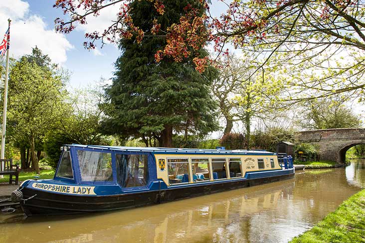 Take a trip on this accessible canal boat in Shropshire
