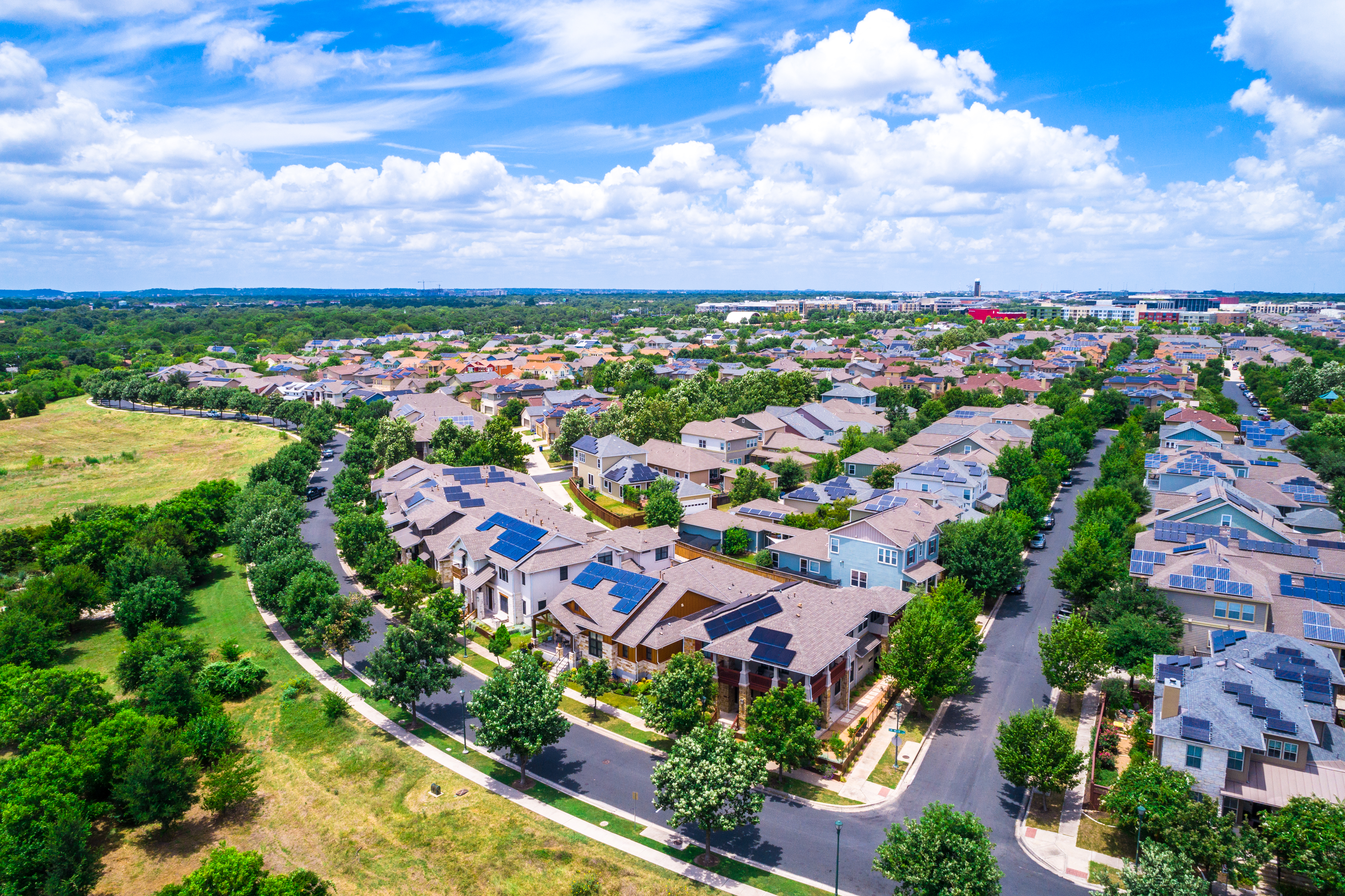 Solar Panel Community in Austin Texas