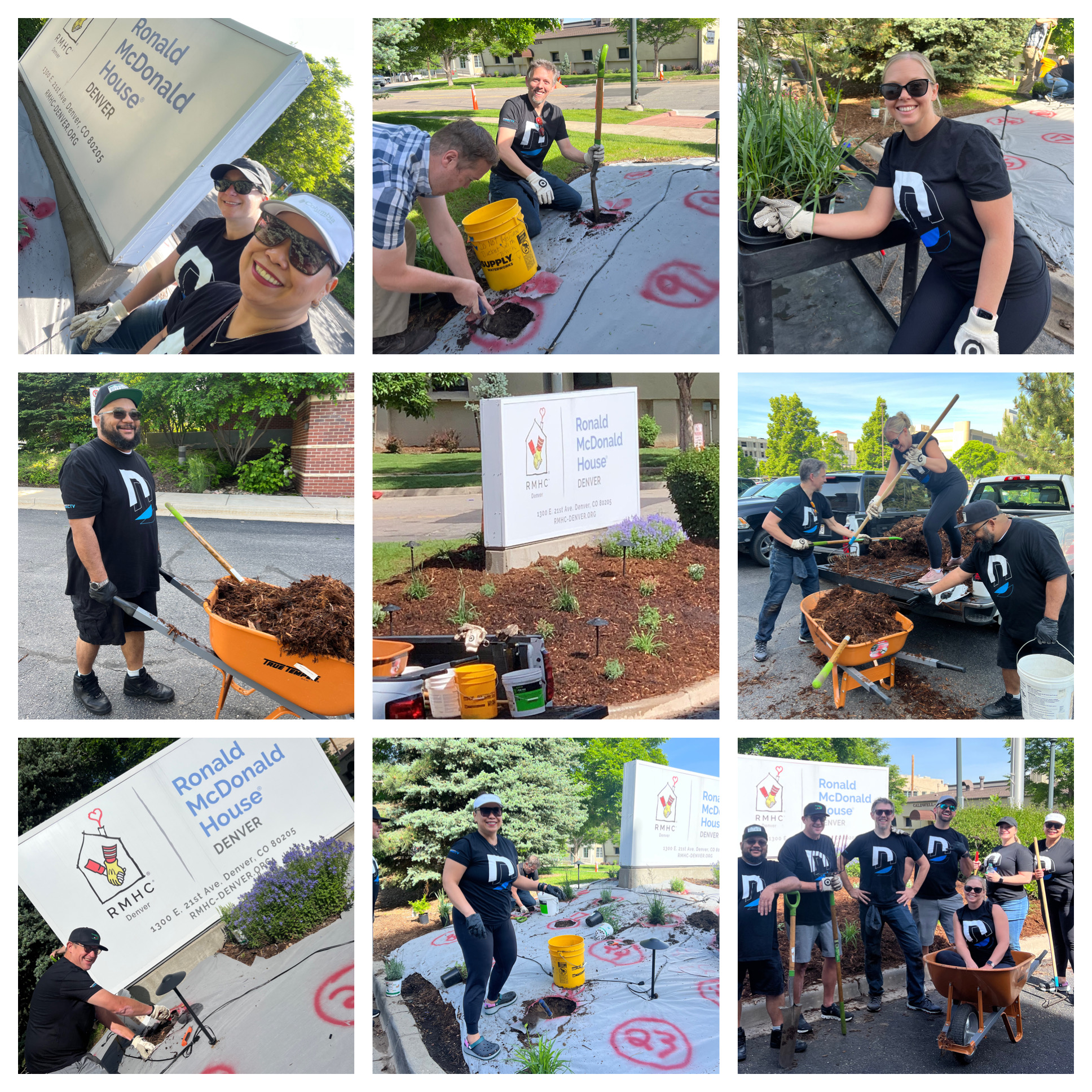 DIRECTV Day employees helping at RMHC