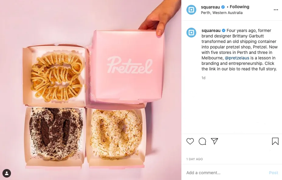 Pretzel Instagram Post