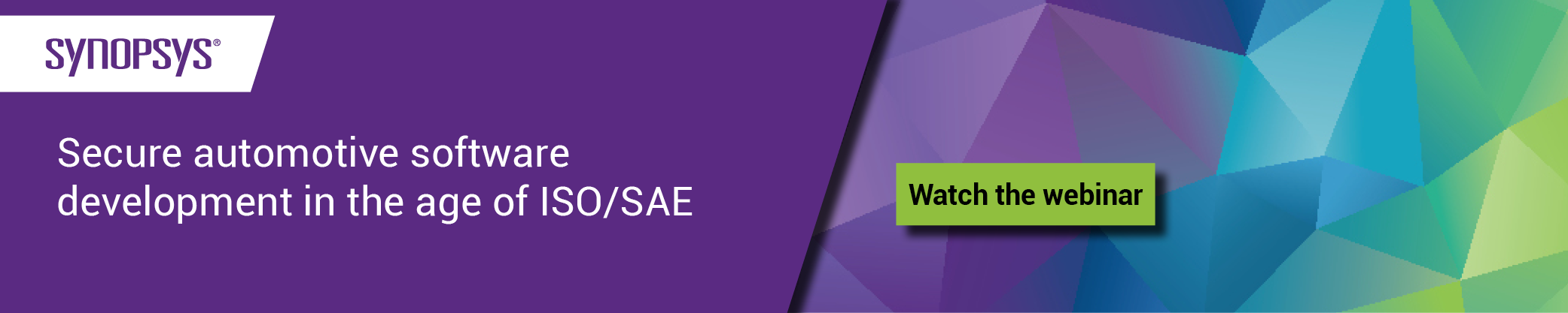 webinar: Secure automotive software development in the age of ISO/SAE 21434 | Synopsys