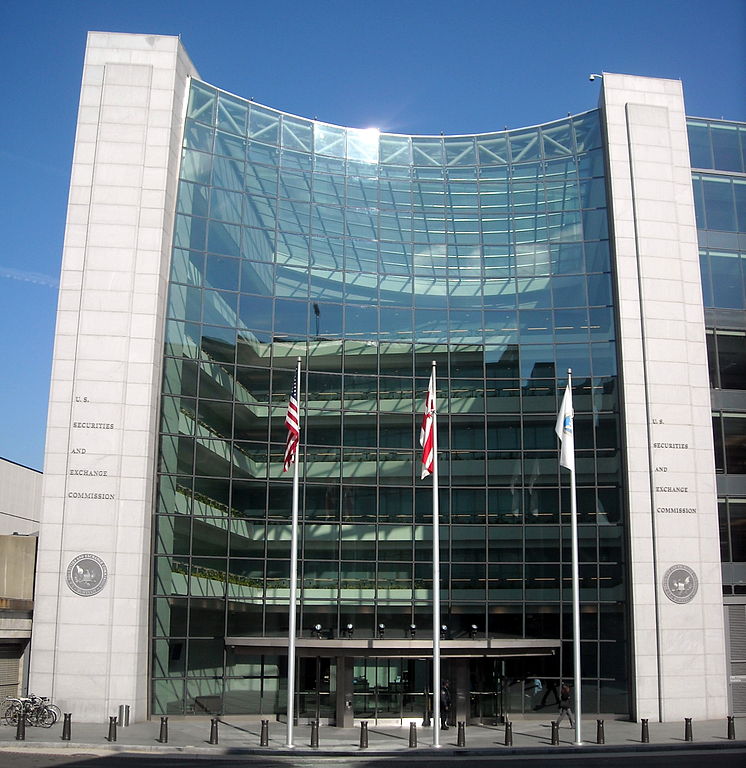 The headquarters of the U.S. Securities and Exchange Commission