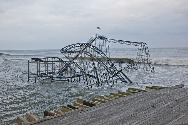 Sandy damaged or destroyed thousands of small and midsized companies, including an amusement park in Seaside Heights, N.J.