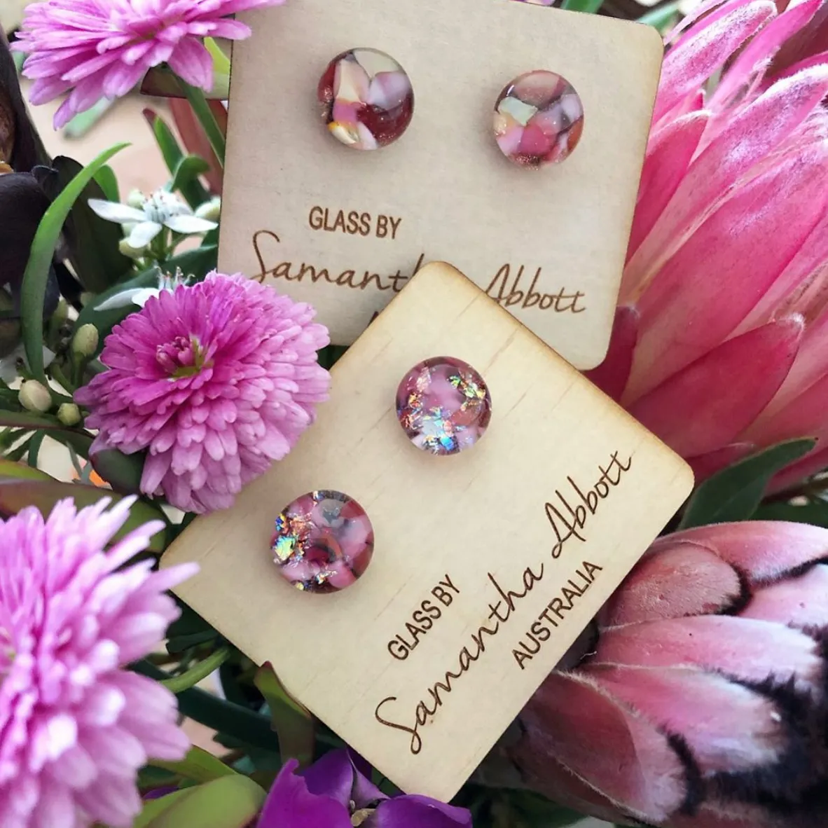 Samantha Abbott Glass Jewellery Earrings
