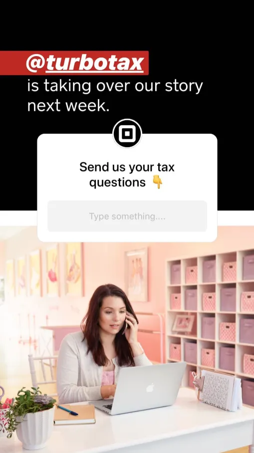 TurboTax Instagram Story