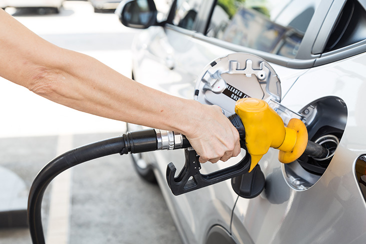 Filling Motability Scheme car with fuel