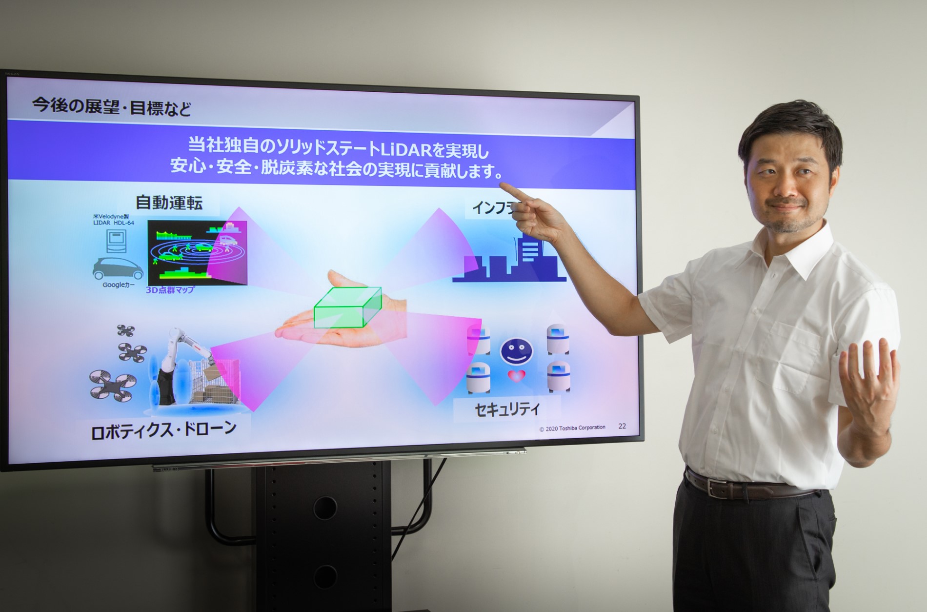 2024年以降の「LiDAR」事業におけるロードマップを示す崔氏