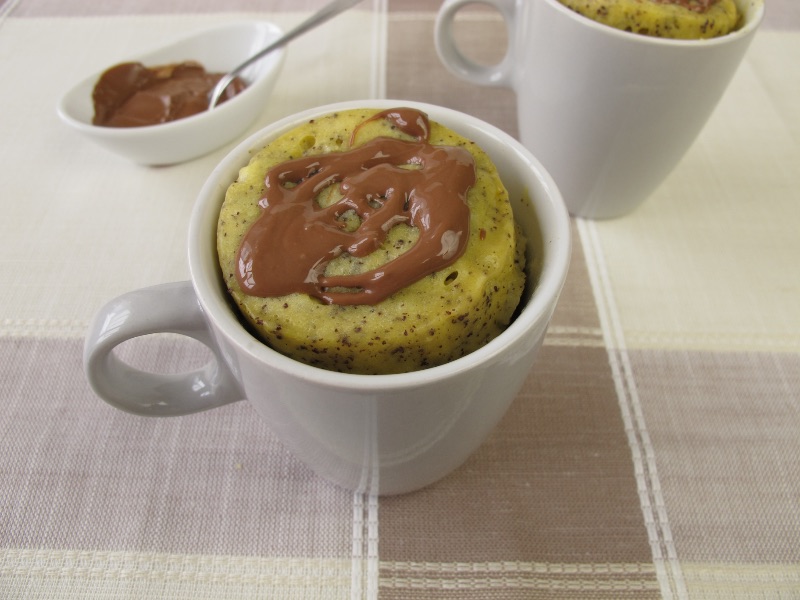 Oatmeal Nutella Mug Cake