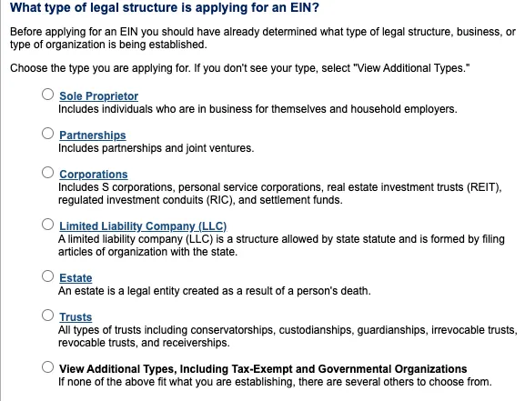 Employer Identification Number (EIN)