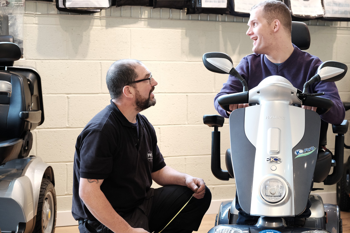 Motability Scheme customer at dealership