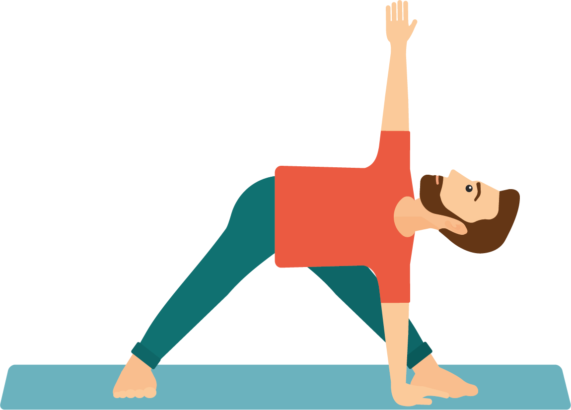 Gerakan Trikonasana - Triangle