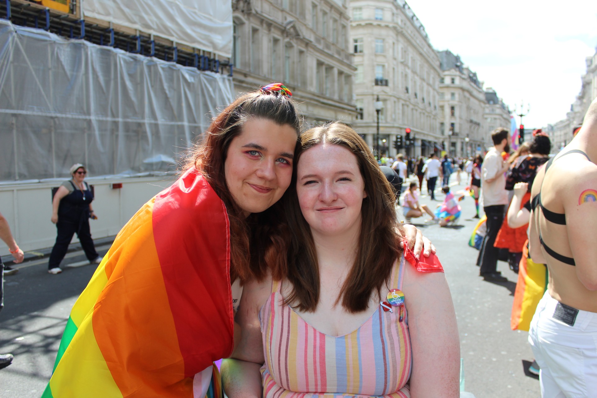 Shona with her partner Jemma