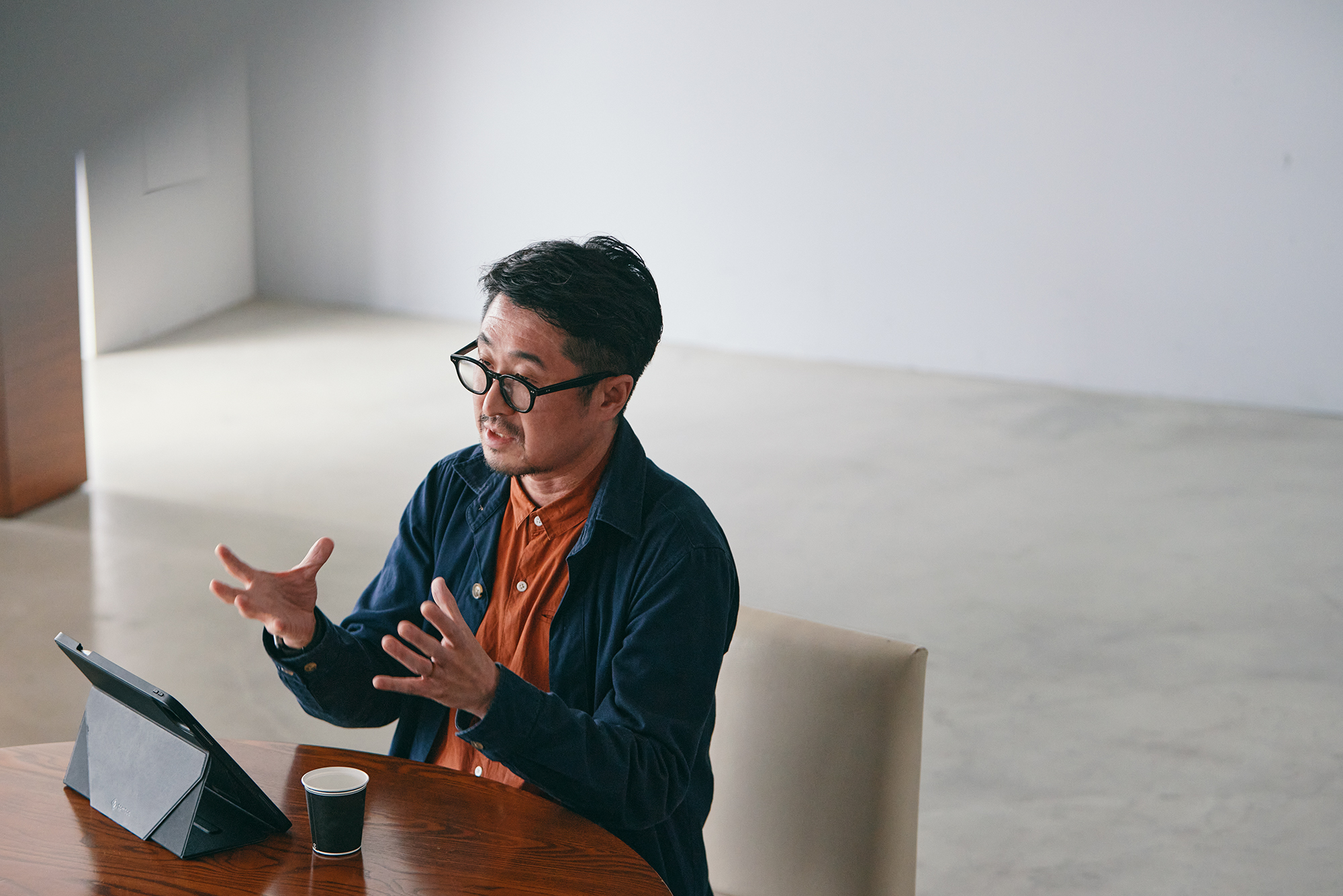 Interview photograph of Takashi Horiguchi