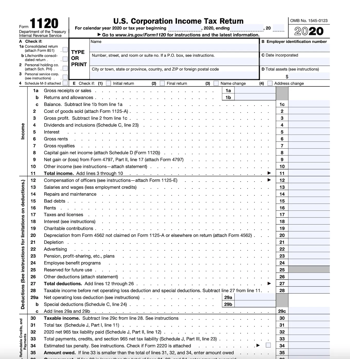 Form 1120