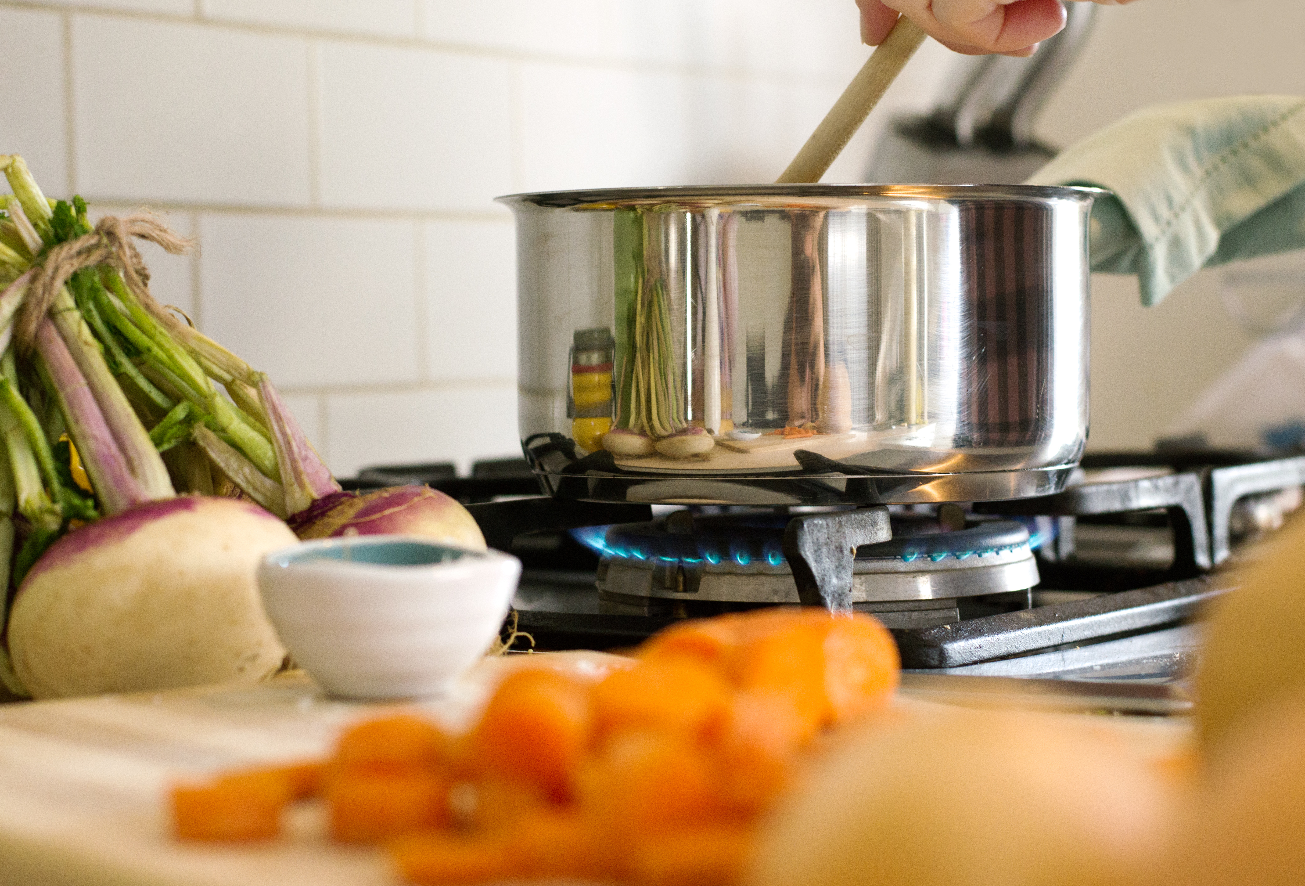 Cooking a healthy meal