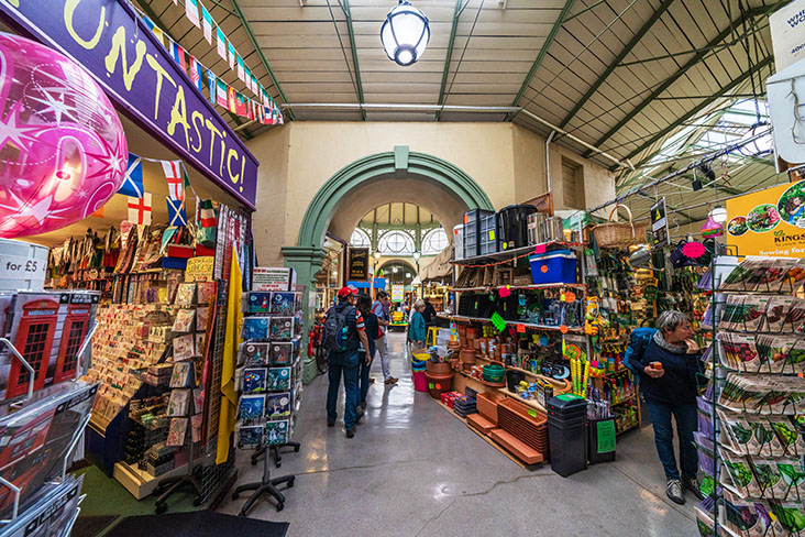 Bath Guildhall Market has flat access for wheelchair users