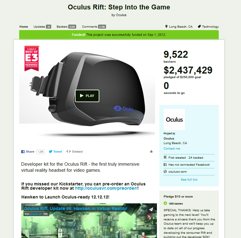 Rift Opens Between Facebook Target and Kickstarter Supporters | CFO
