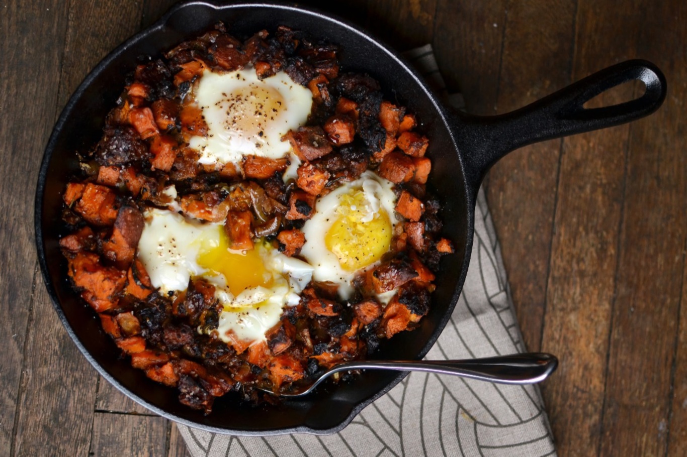 Loaded Potato Breakfast Skillet - Sauced Up! Foods