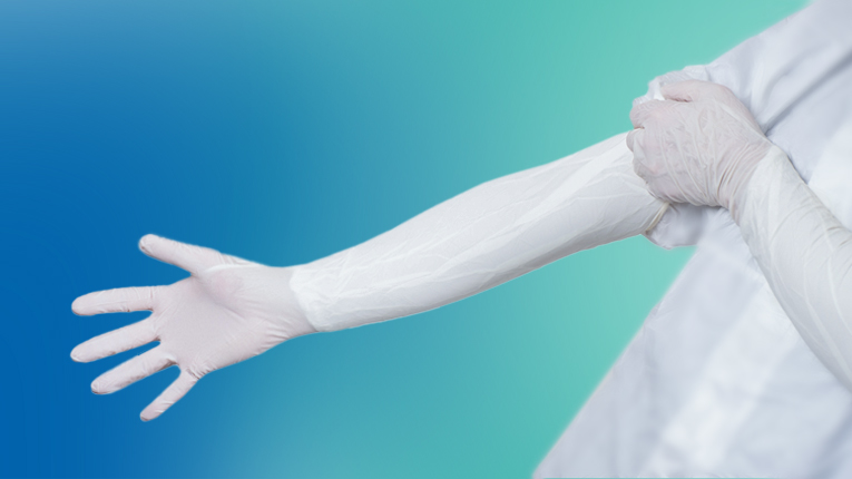 BioClean BNMS Extra Long-Length 600mm Cleanroom Gloves