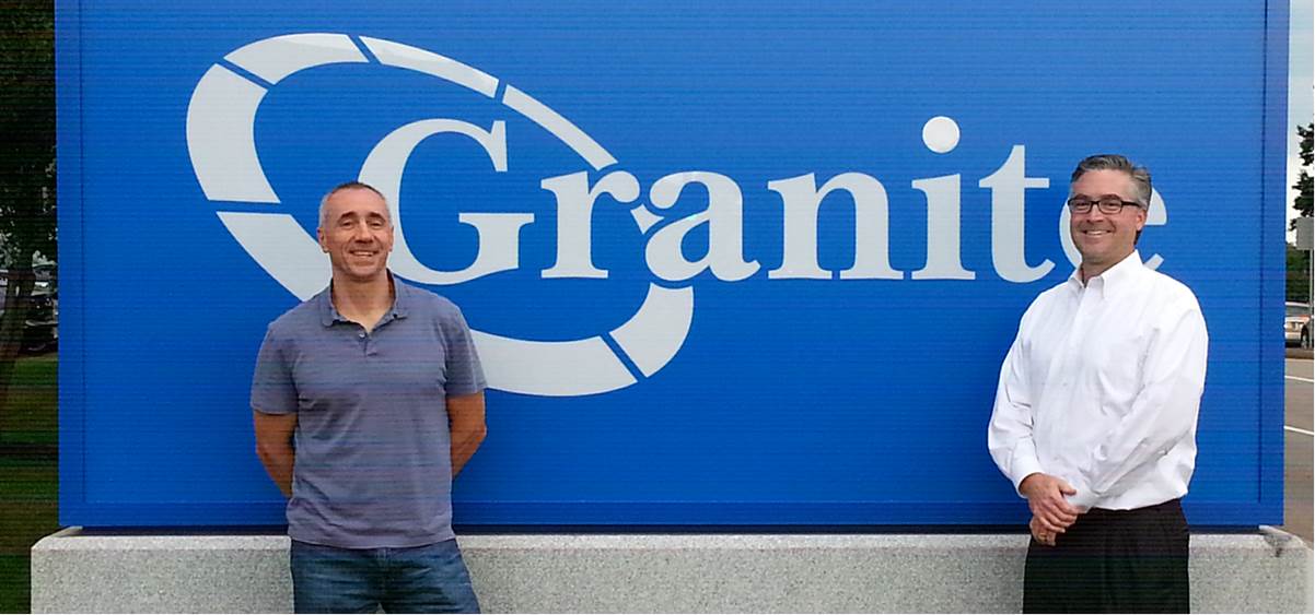 Granite CFO Richard Wurman, left, and finance vice president Doug Allen.