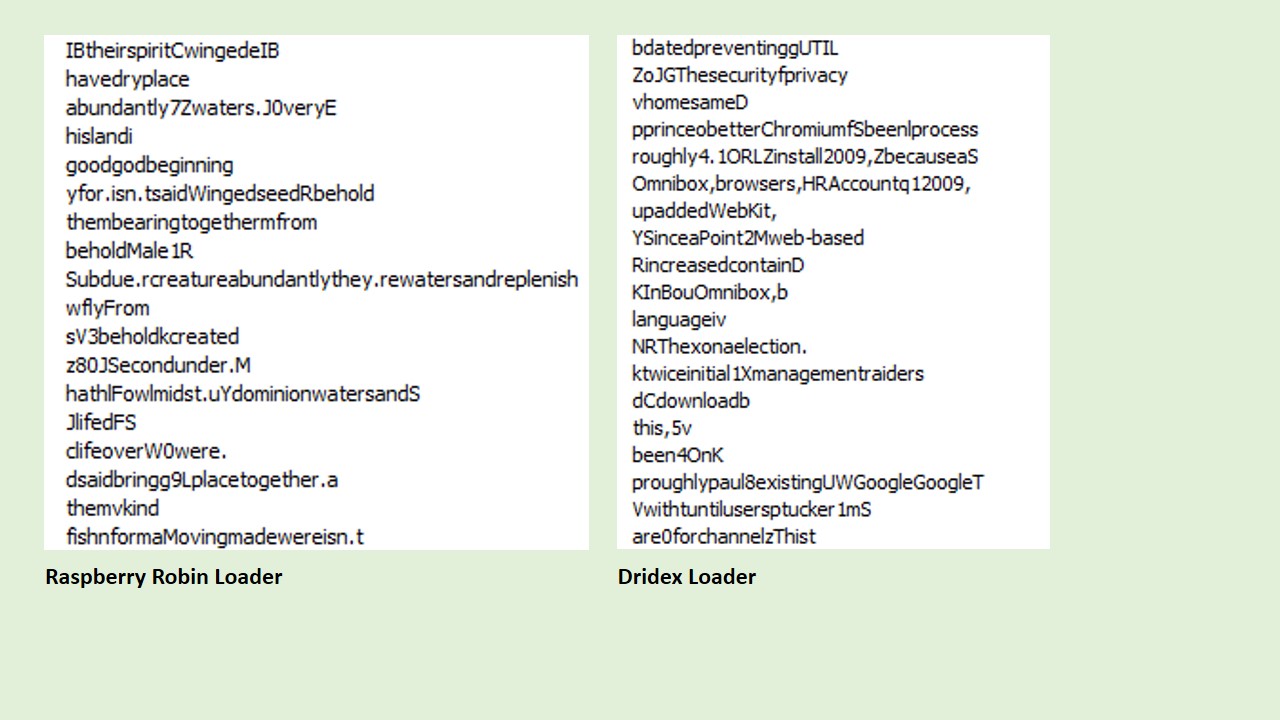 Raspberry Robin and Dridex: Two Birds of a Feather