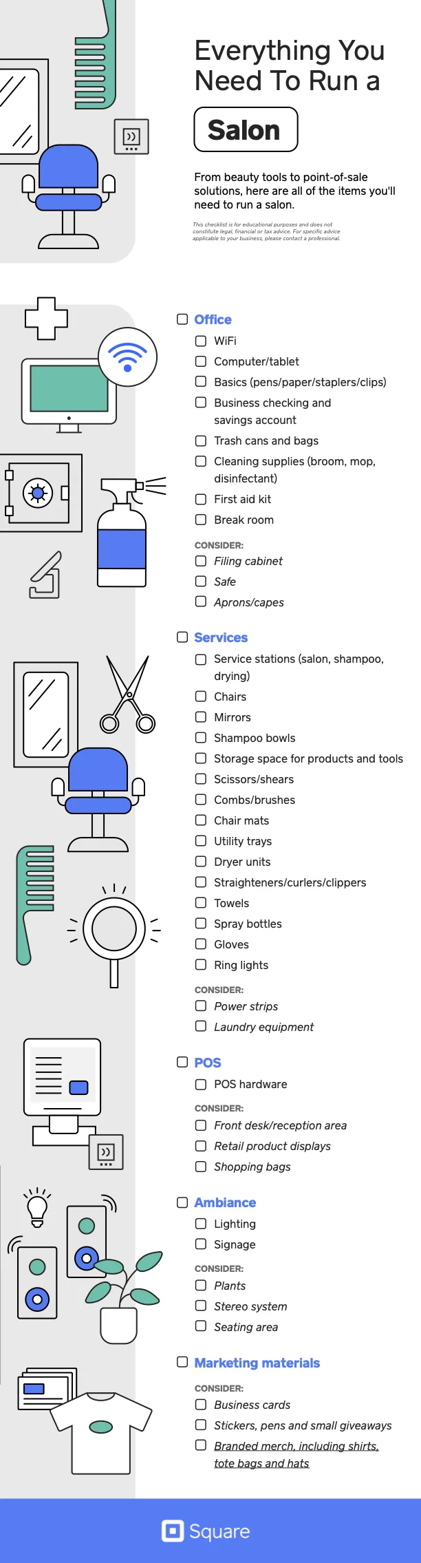 salon checklist