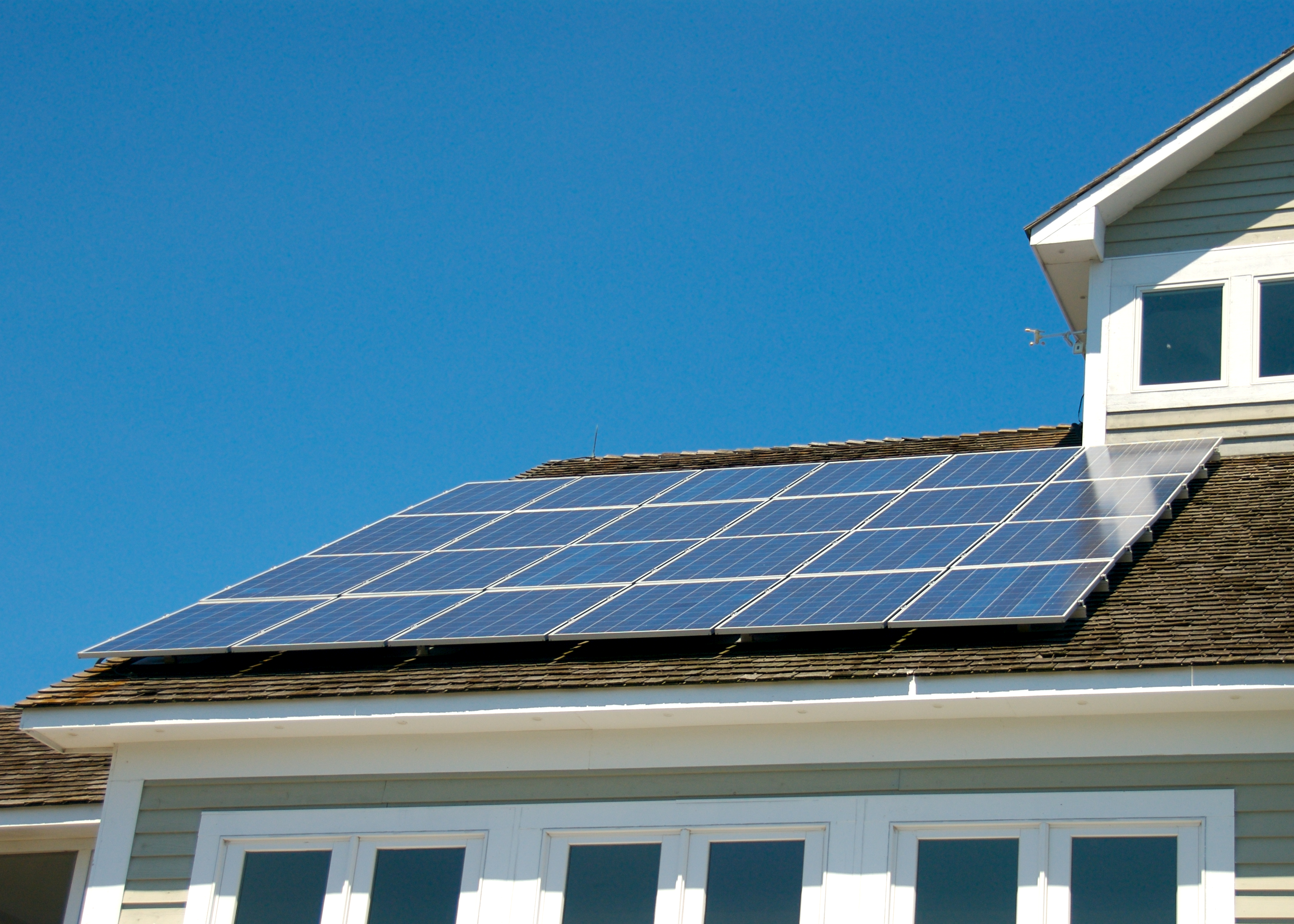 Solar generation from roof panels