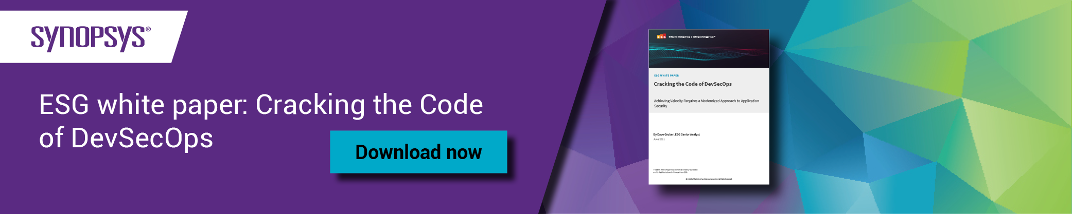 ESG report: Cracking the Code of DevSecOps | Synopsys