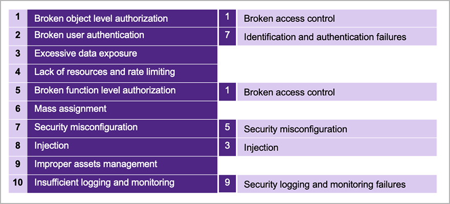 OWASP Top 10 vs OWASP API Security Top 10 | Synopsys