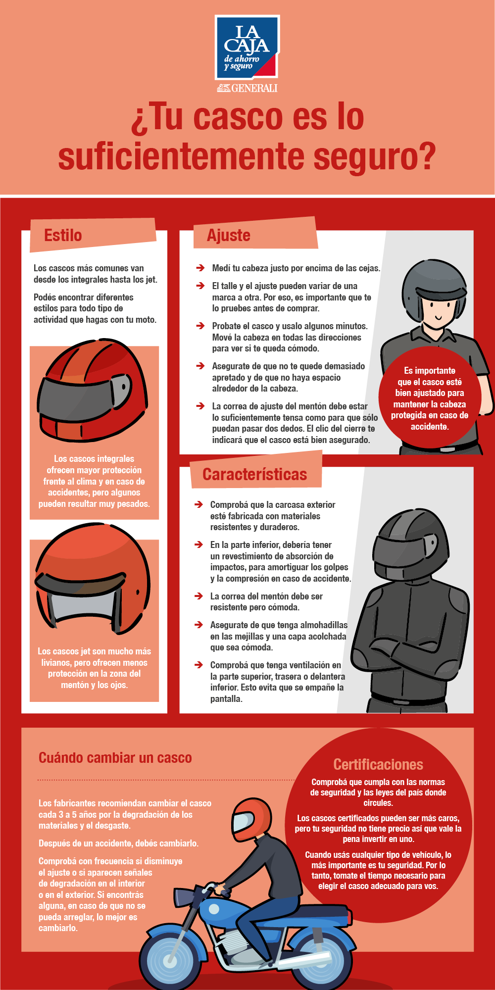 Cascos para moto, más seguros: ¿dónde y desde cuándo?